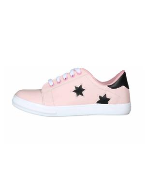 pink lace-up sneakers - 15481199 - Standard Image - 2