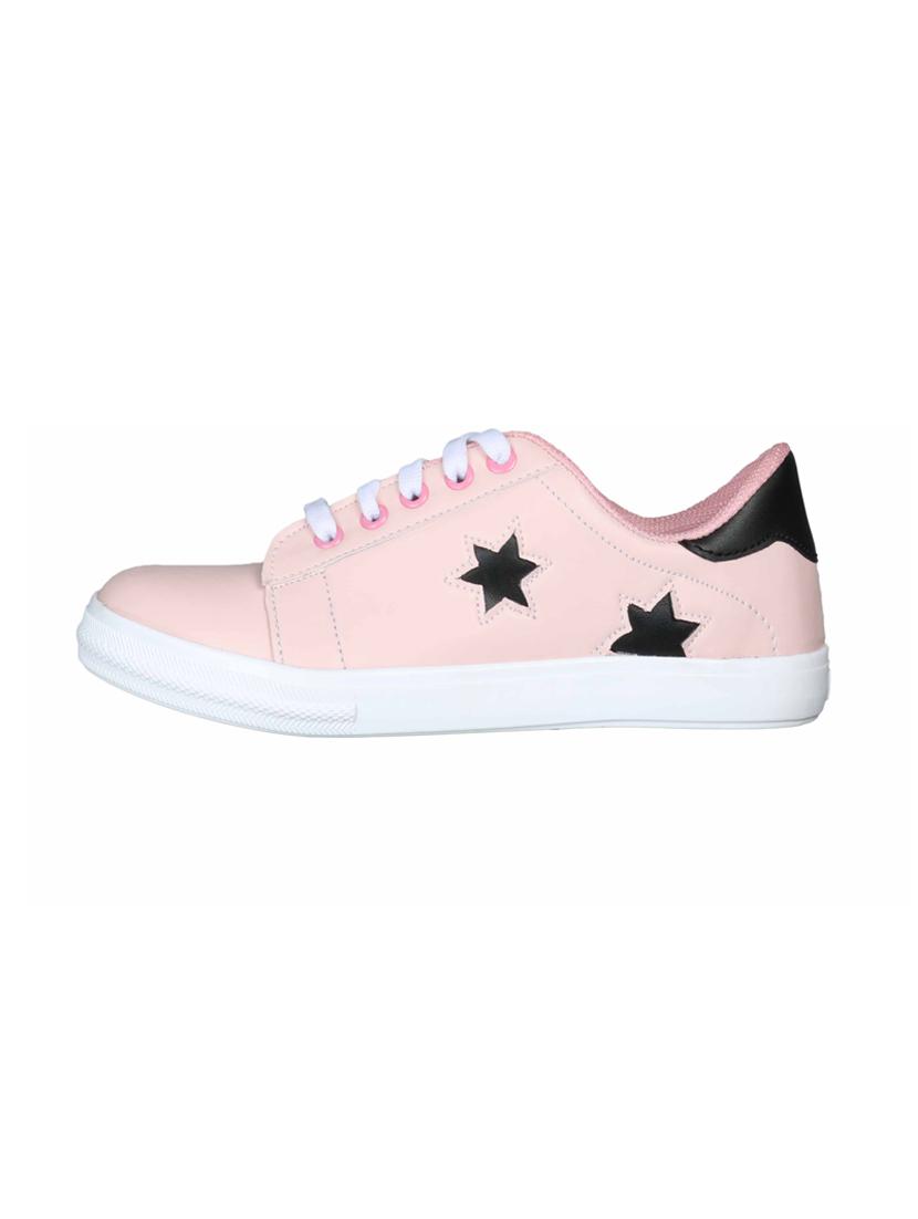 pink lace-up sneakers - 15481199 - Zoom Image - 2