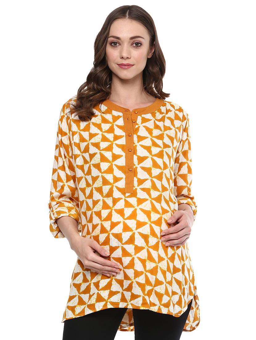 geometric print maternity tunic - 15481243 - Zoom Image - 1