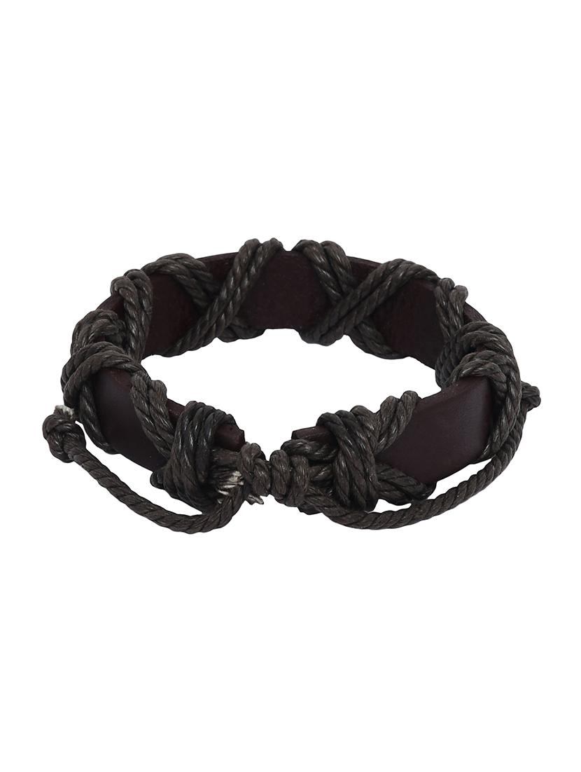 brown leather bracelet - 15482827 - Zoom Image - 1