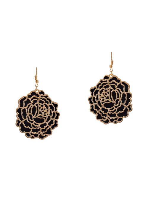 black gold tone drop earrings - 15482836 - Standard Image - 1
