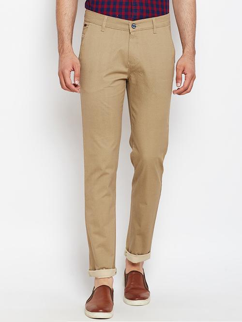 beige cotton chinos - 15483209 - Standard Image - 1