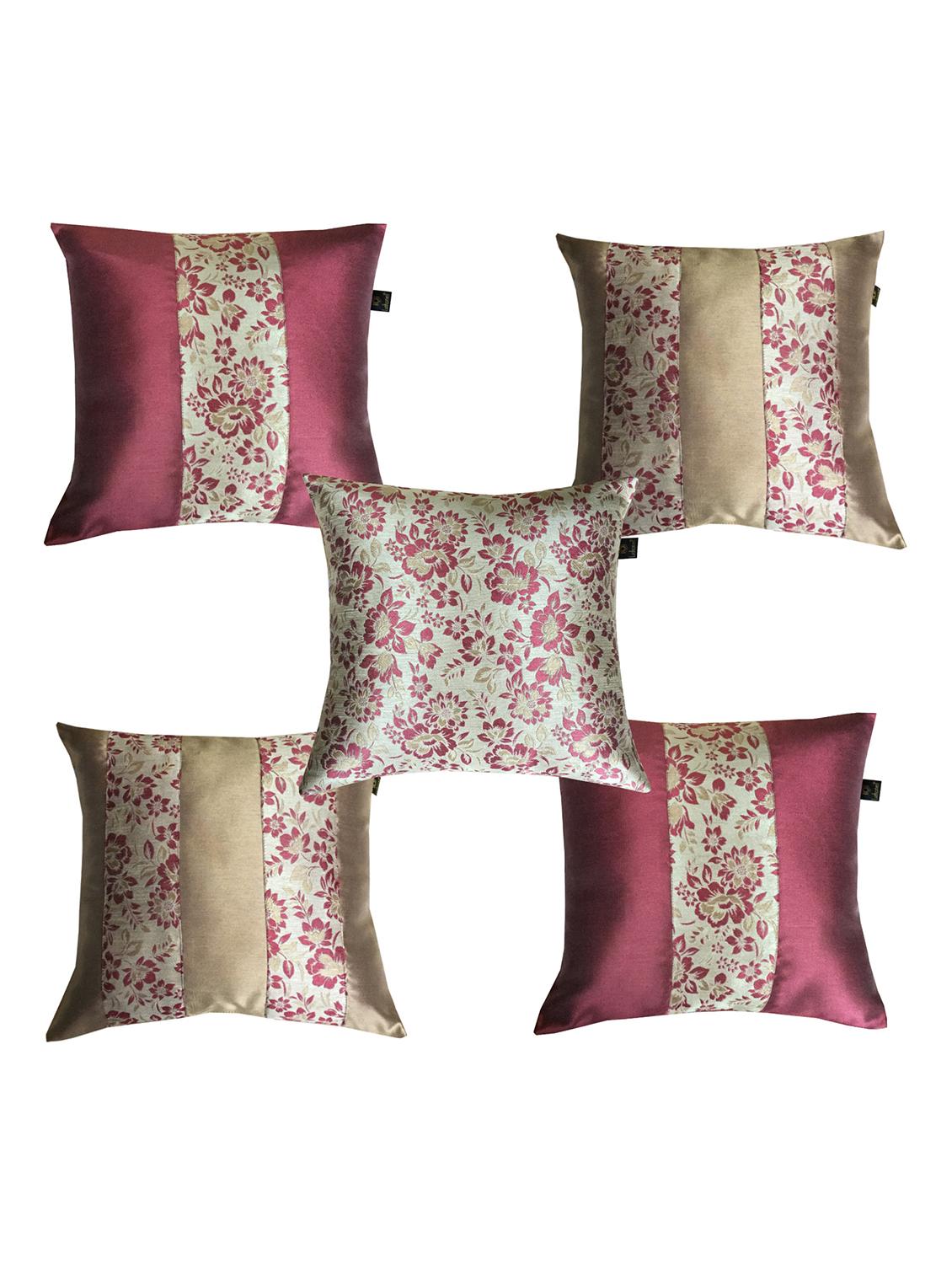 jacquard design set of 5 cushion covers - 15483620 - Zoom Image - 1
