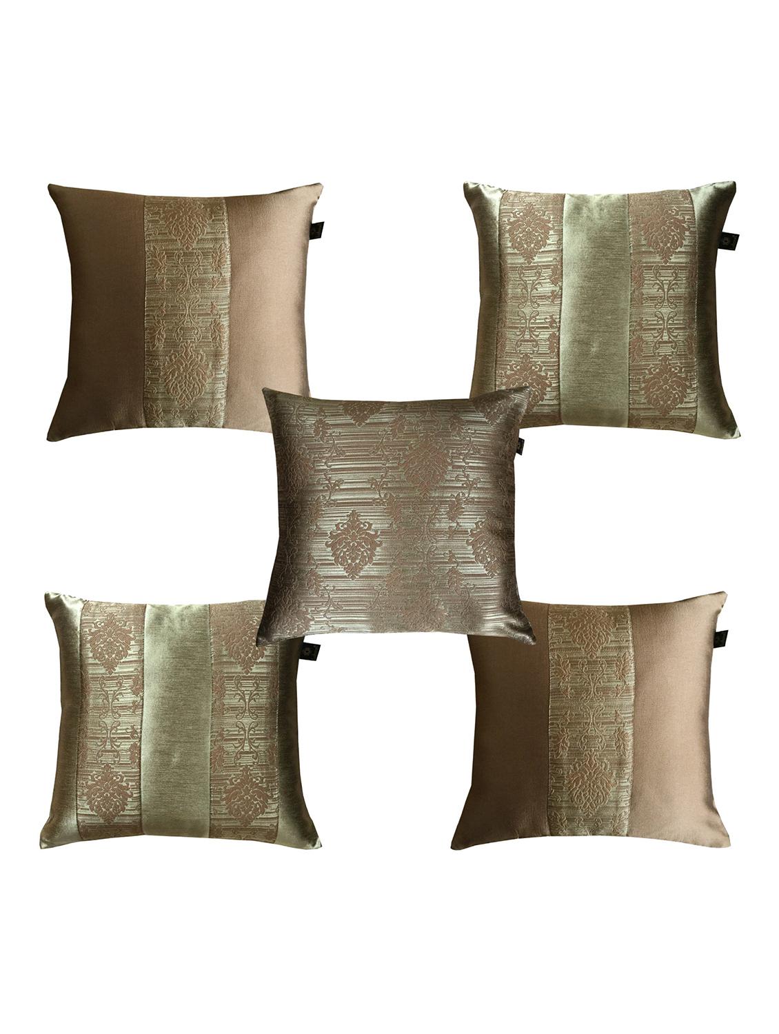 jacquard design set of 5 cushion covers - 15483633 - Zoom Image - 1
