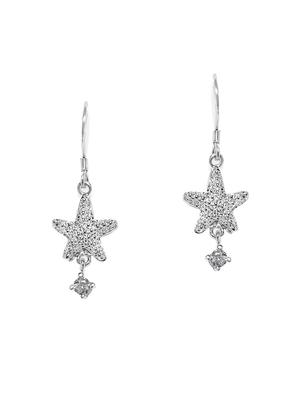 silver tone stone earrings - 15483942 - Standard Image - 3