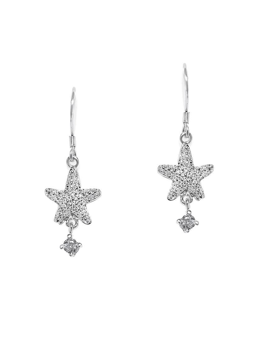 silver tone stone earrings - 15483942 - Zoom Image - 3