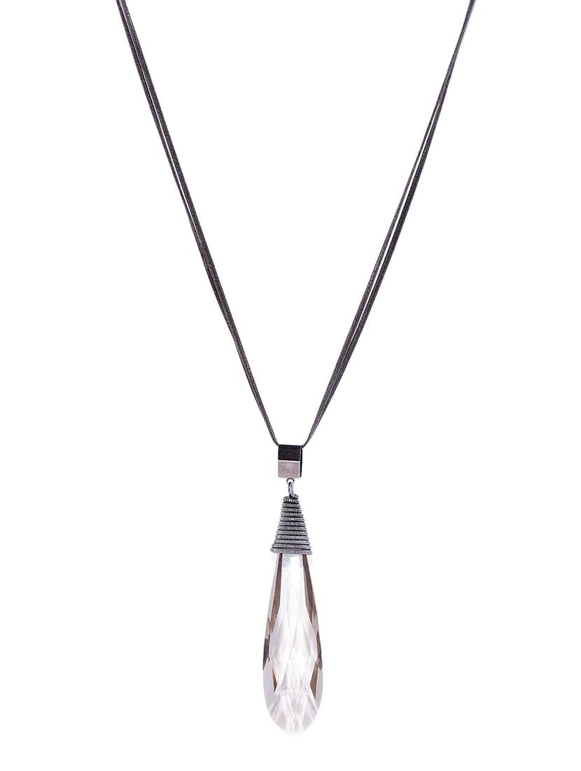 black metal long necklace - 15484045 - Zoom Image - 1