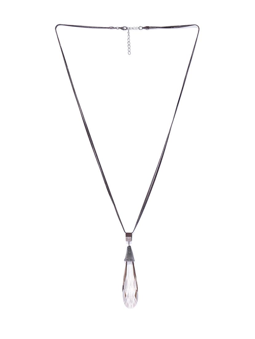 black metal long necklace - 15484045 - Zoom Image - 2