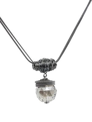 silver tone chain necklace - 15484046 - Standard Image - 2