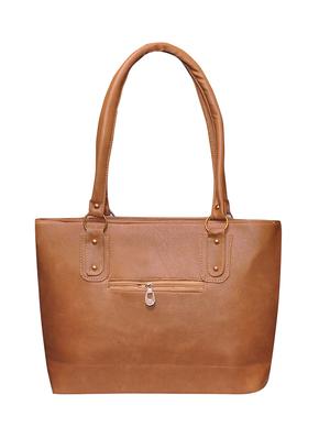 brown leatherette (pu) regular handbag - 15484559 - Standard Image - 2