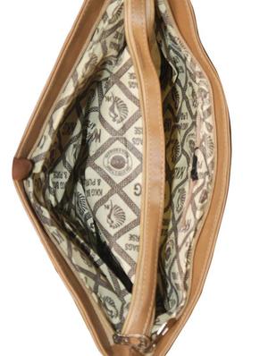 brown leatherette (pu) regular handbag - 15484559 - Standard Image - 3