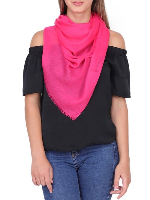 pink viscose stole - 15484653 - Standard Image - 1