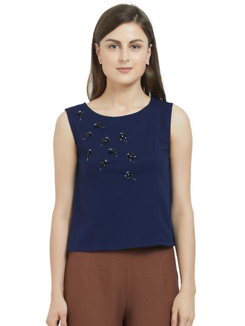 embellished sleeveless top - 15485179 - Standard Image - 1