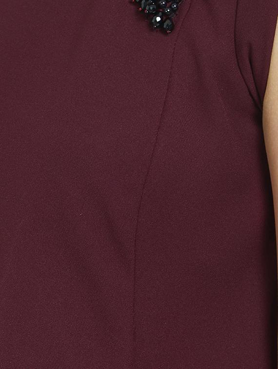 open back asymmetric embellished top - 15485182 - Zoom Image - 4