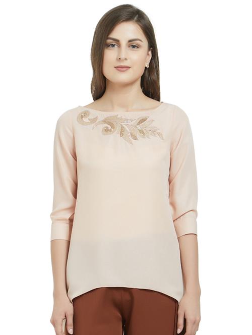embellished high-low top - 15485185 - Standard Image - 1