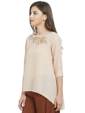 embellished high-low top - 15485185 - Standard Image - 2