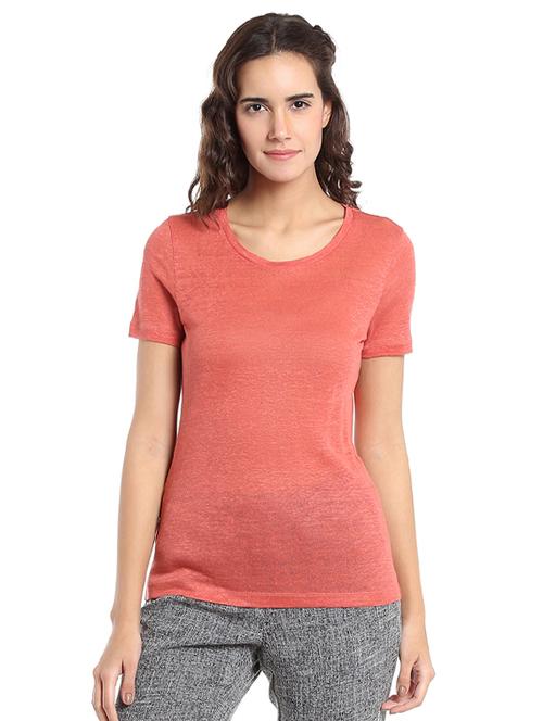 solid round neck tee - 15485213 - Very Small Image - 1