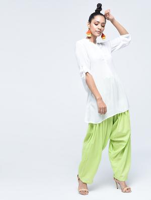 solid patiyala salwar - 15485710 - Standard Image - 4