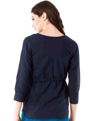pom-pom drawstring waist top - 15486004 - Standard Image - 3