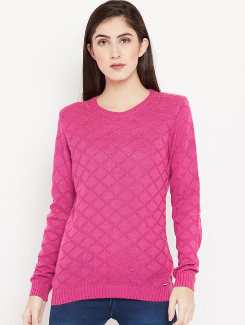 checkered woolen pullover - 15486643 - Standard Image - 1