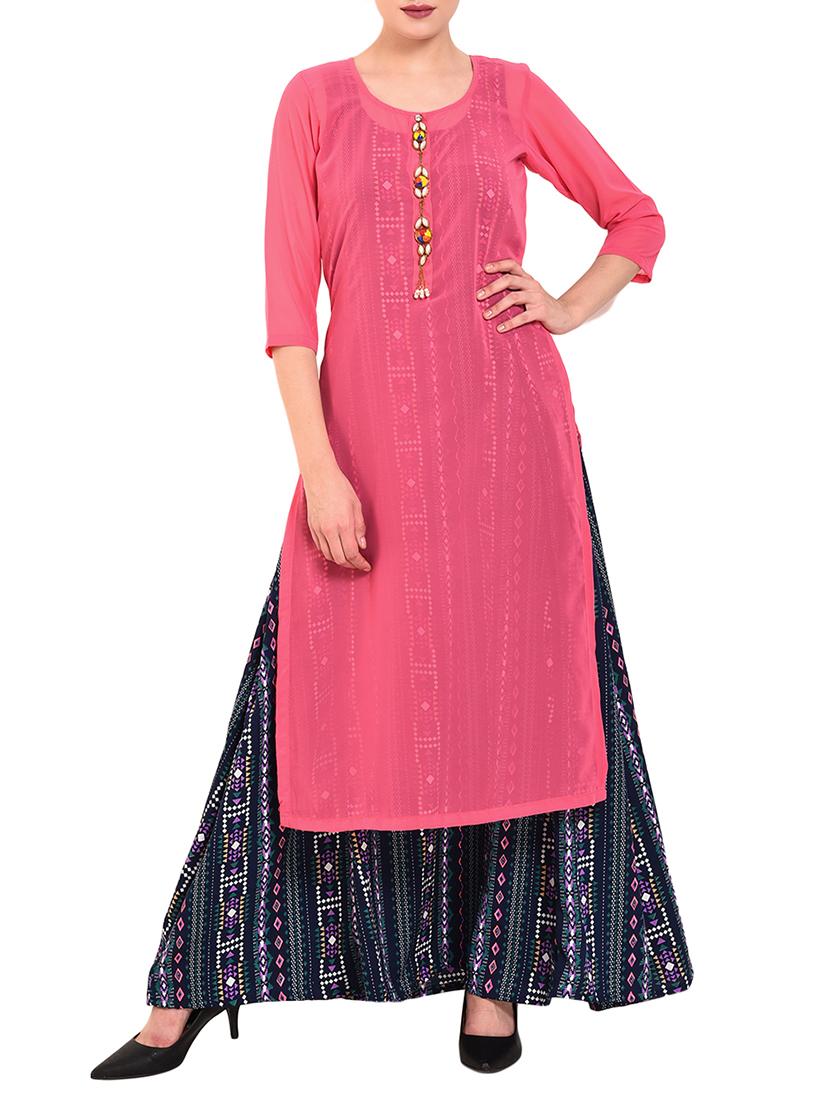 Layered embellished kurta - 15486871 - Zoom Image - 1