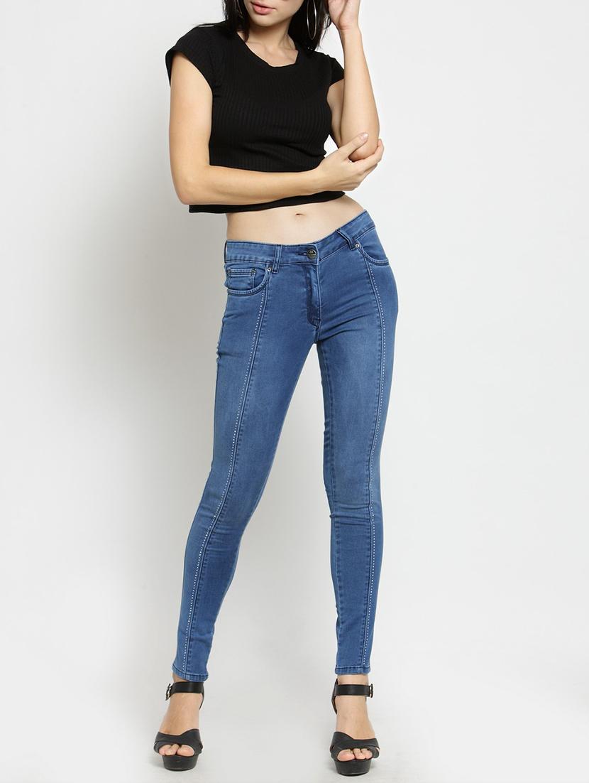 embellished stone washed jeans - 15486887 - Zoom Image - 4