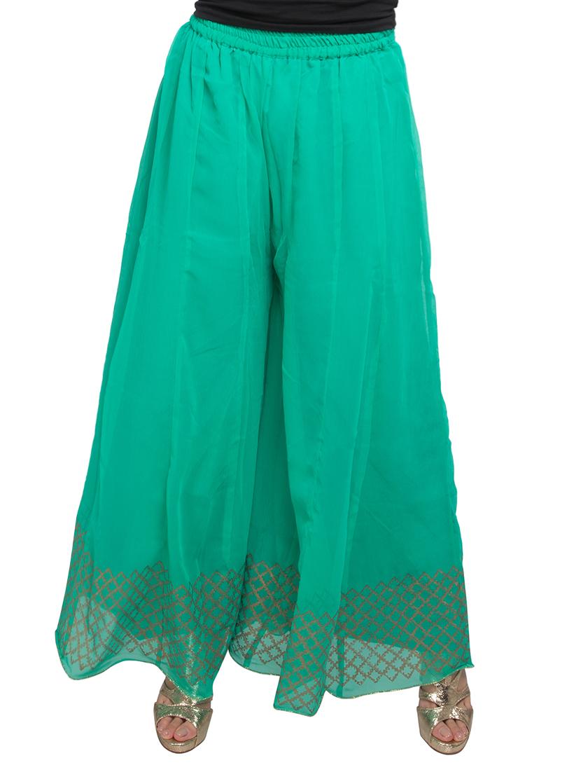 printed kalidaar flared palazzo - 15487219 - Zoom Image - 1