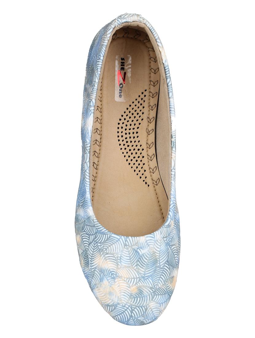 blue slip on ballerinas - 15487854 - Zoom Image - 4