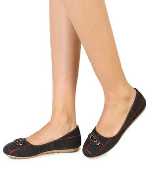 black slip on ballerinas - 15487856 - Standard Image - 2