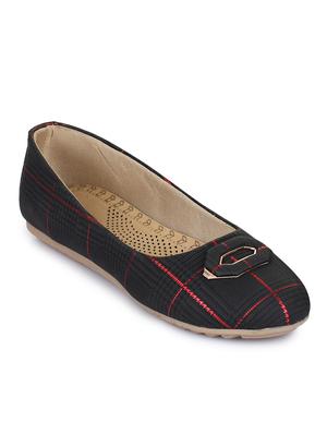black slip on ballerinas - 15487856 - Standard Image - 3