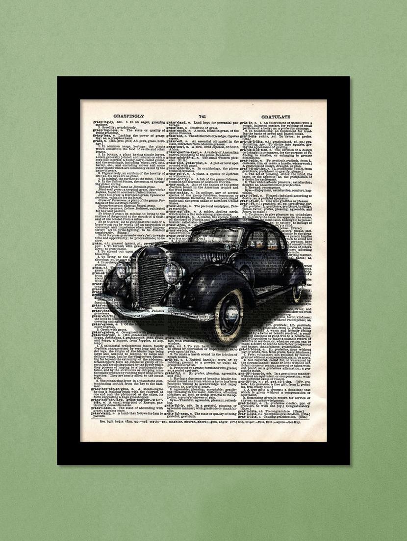Classic Automobile Wall Hanging Art Print by Engrave - 15488130 - Zoom Image - 1