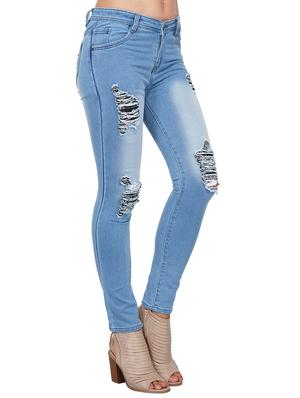stone washed distressed jeans - 15488368 - Standard Image - 2