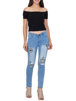 stone washed distressed jeans - 15488368 - Standard Image - 4