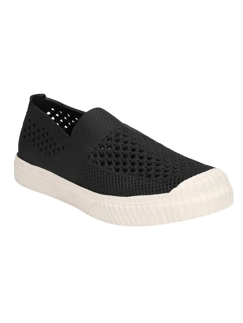 black Rubber casual slip ons - 15488594 - Zoom Image - 1