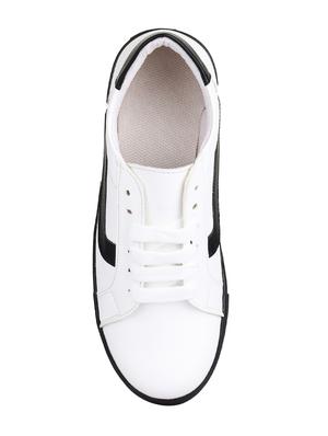 white lace-up sneakers - 15489447 - Standard Image - 4