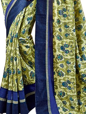ditsy floral printed saree with blouse - 15490066 - Standard Image - 2
