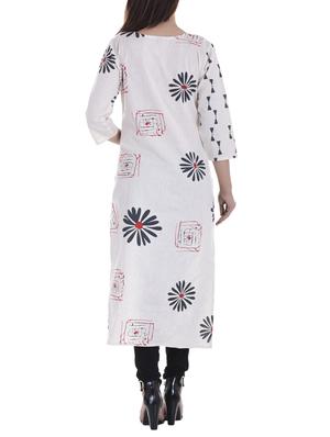 printed straight kurta - 15490561 - Standard Image - 2