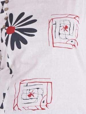 printed straight kurta - 15490561 - Standard Image - 3