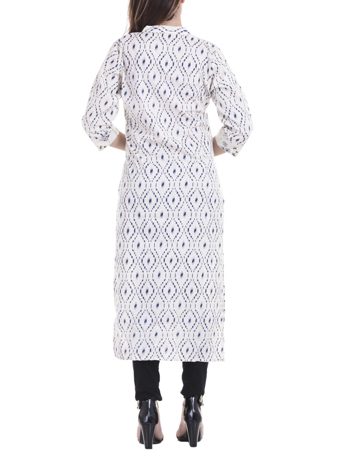 printed straight kurta - 15490562 - Zoom Image - 2