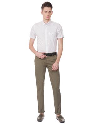 green cotton chinos - 15490974 - Standard Image - 3