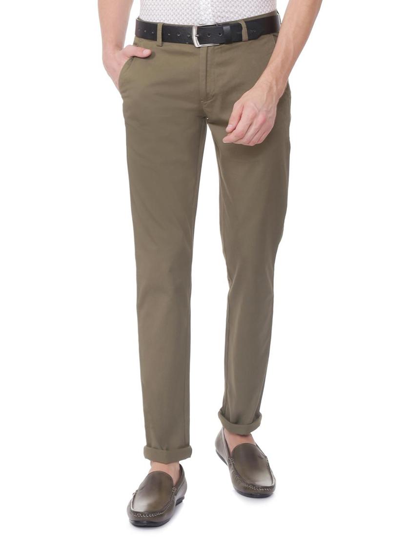 green cotton chinos - 15490974 - Zoom Image - 1