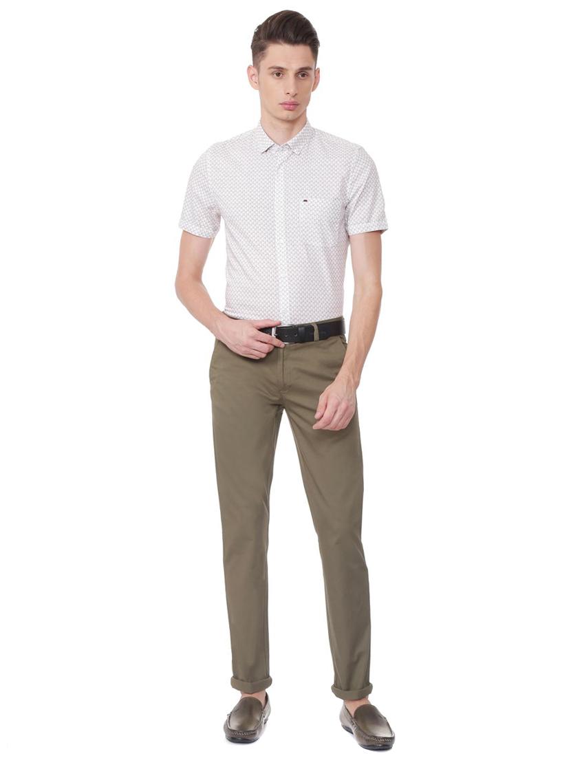 green cotton chinos - 15490974 - Zoom Image - 3