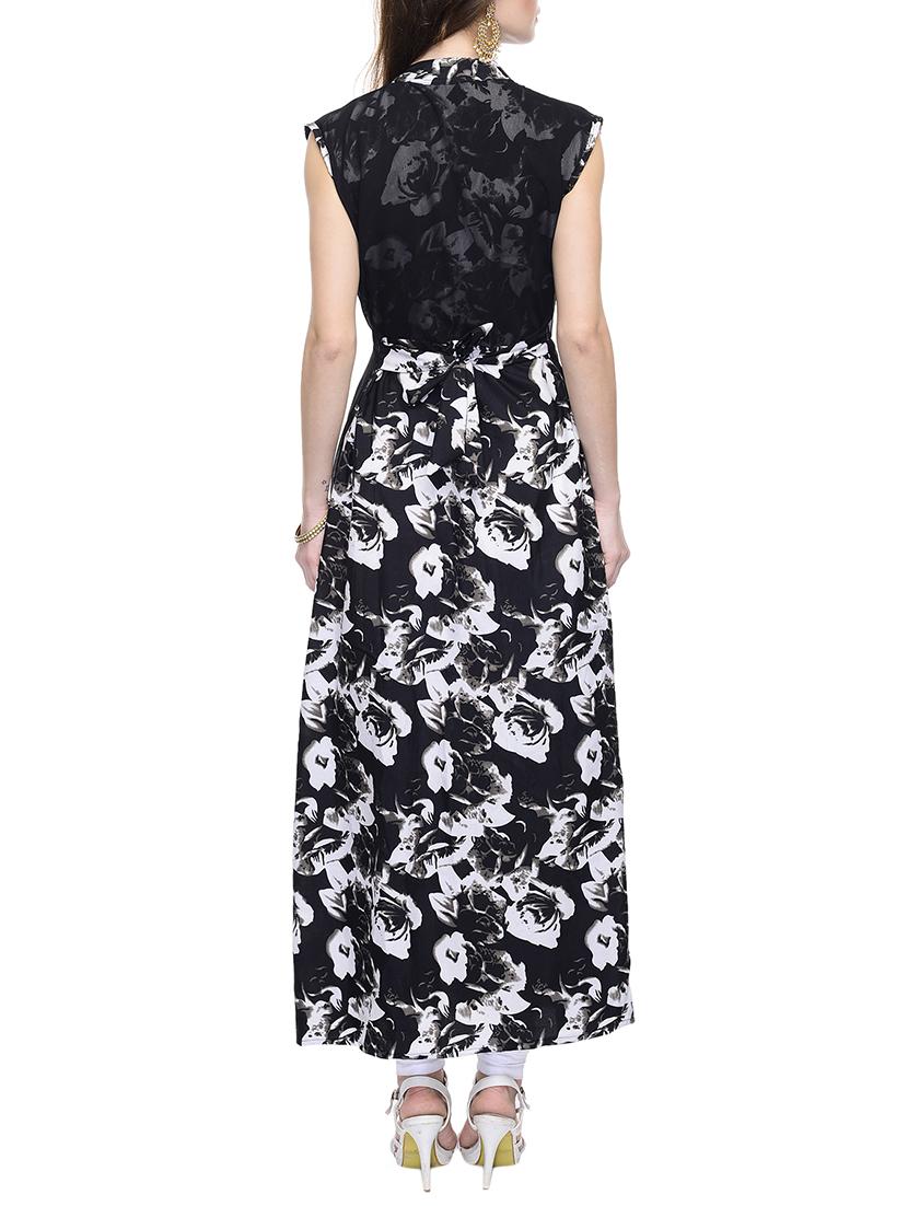 floral layered belted dress - 15491012 - Zoom Image - 3
