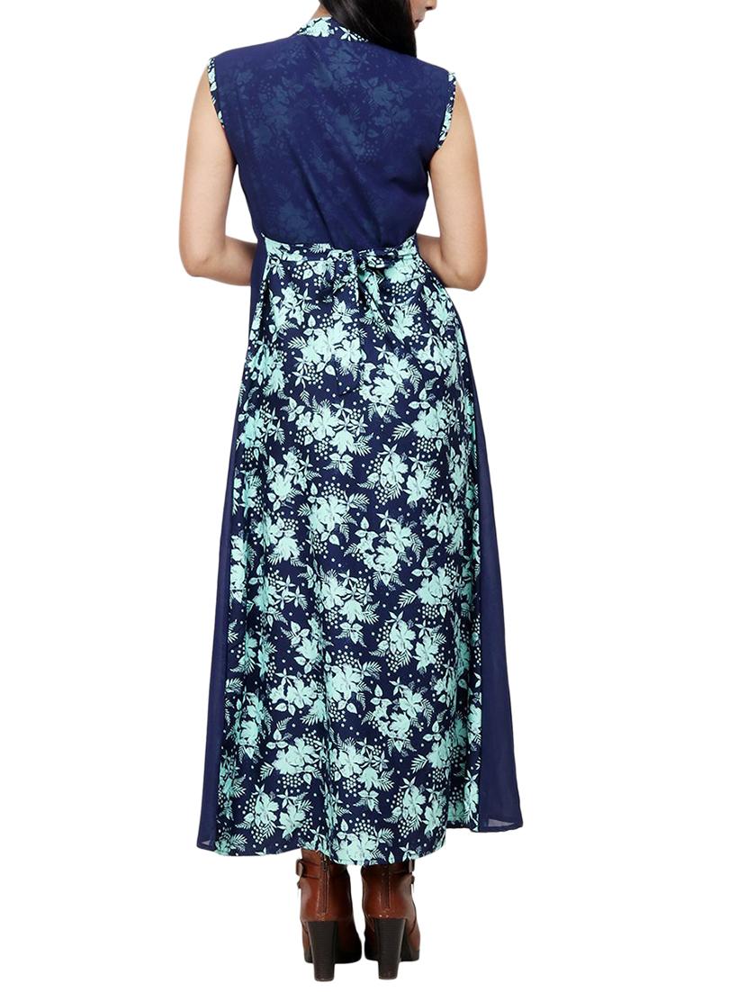 floral layered belted dress - 15491015 - Zoom Image - 3