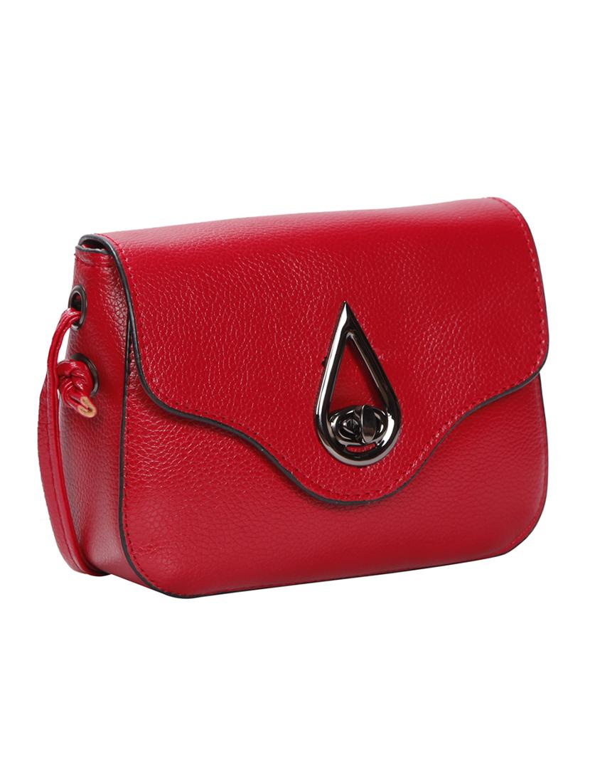 red leatherette (pu) regular sling bag - 15491081 - Zoom Image - 1