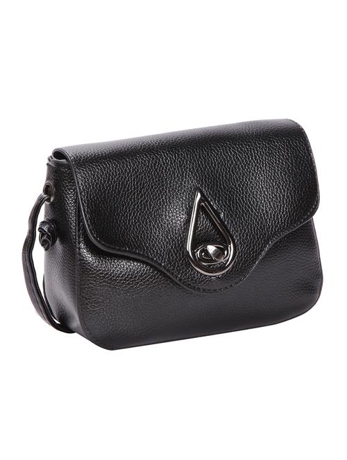 black leatherette (pu) regular sling bag - 15491086 - Standard Image - 1