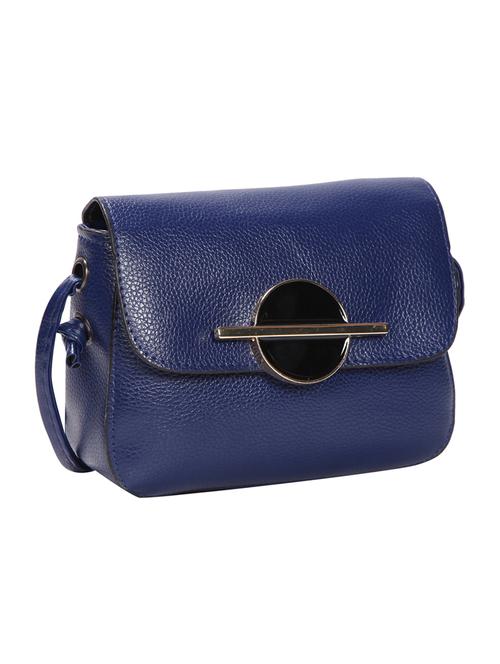 blue leatherette (pu) regular sling bag - 15491114 - Standard Image - 1