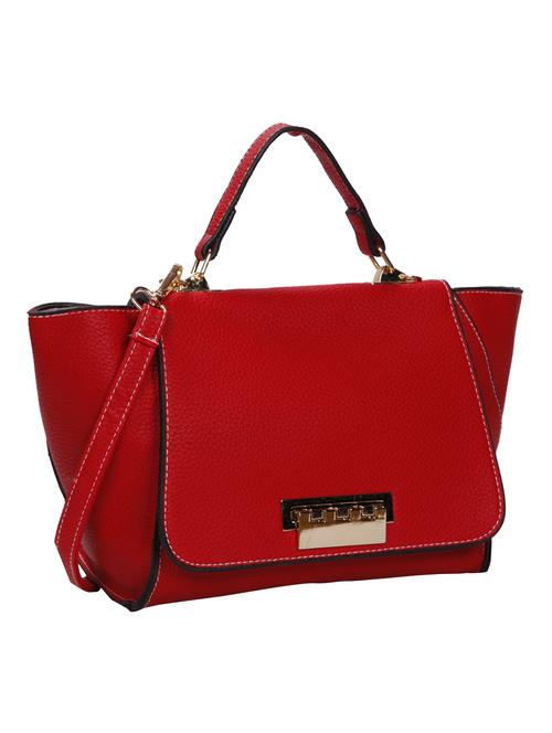 red leatherette (pu) regular handbag - 15491123 - Standard Image - 1