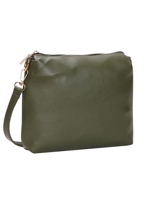 green leatherette (pu) regular sling bag - 15491131 - Standard Image - 1