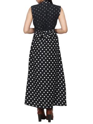 polka dot layered zip detail dress - 15491177 - Standard Image - 3